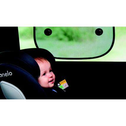 Lionelo - Aurinkosuoja imukupilla SUNSHADE 2 kpl Musta