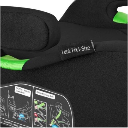 Lionelo - Auton korokeistuin LUUK FIX i-Koko 125-150 cm musta