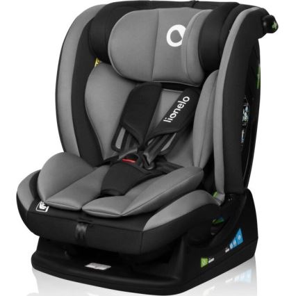 Lionelo - Autonistuin AART i-Koko 40-150 cm musta/harmaa