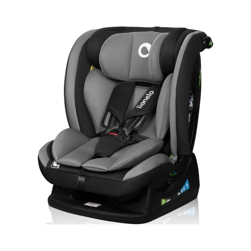 Lionelo - Autonistuin AART i-Koko 40-150 cm musta/harmaa