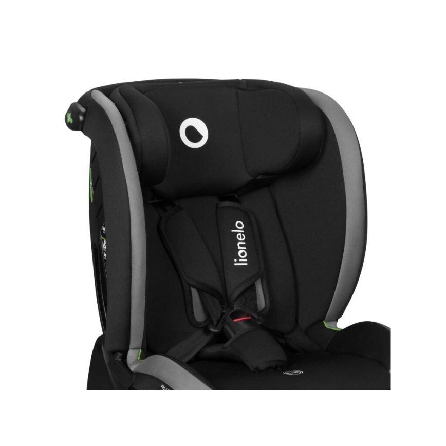 Lionelo - Autonistuin AART i-Koko 40-150 cm musta/harmaa