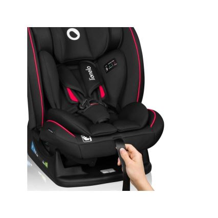 Lionelo - Autonistuin AART i-Koko 40-150 cm musta/punainen