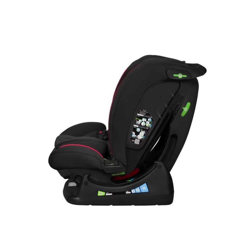 Lionelo - Autonistuin AART i-Koko 40-150 cm musta/punainen