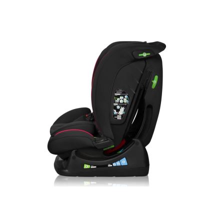 Lionelo - Autonistuin AART i-Koko 40-150 cm musta/punainen