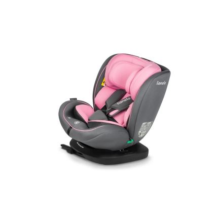 Lionelo - Autonistuin BASTIAAN i-Koko 40-150 cm harmaa/vaaleanpunainen