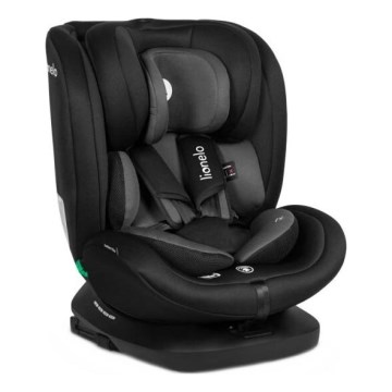 Lionelo - Autonistuin BASTIAAN i-Koko 40-150 cm musta/harmaa