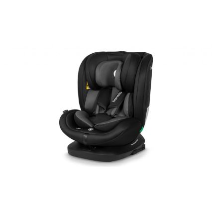 Lionelo - Autonistuin BASTIAAN i-Koko 40-150 cm musta/harmaa