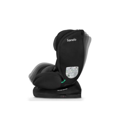 Lionelo - Autonistuin BASTIAAN i-Koko 40-150 cm musta/harmaa