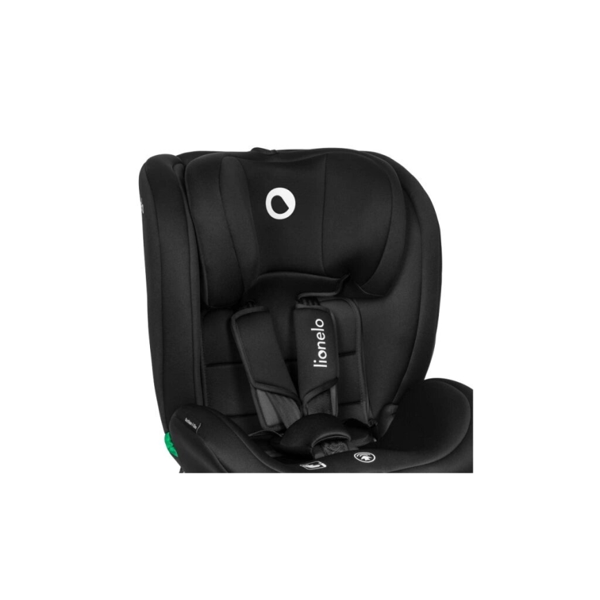 Lionelo - Autonistuin BASTIAAN i-Koko 40-150 cm musta/harmaa