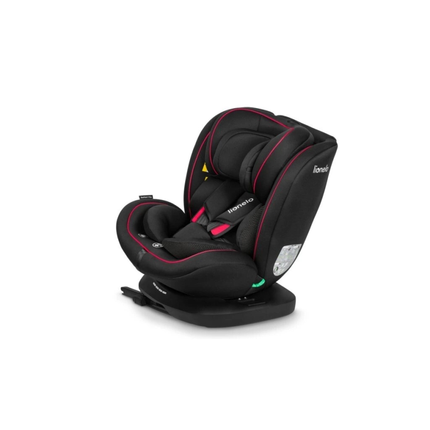 Lionelo - Autonistuin BASTIAAN i-Koko 40-150 cm musta/punainen