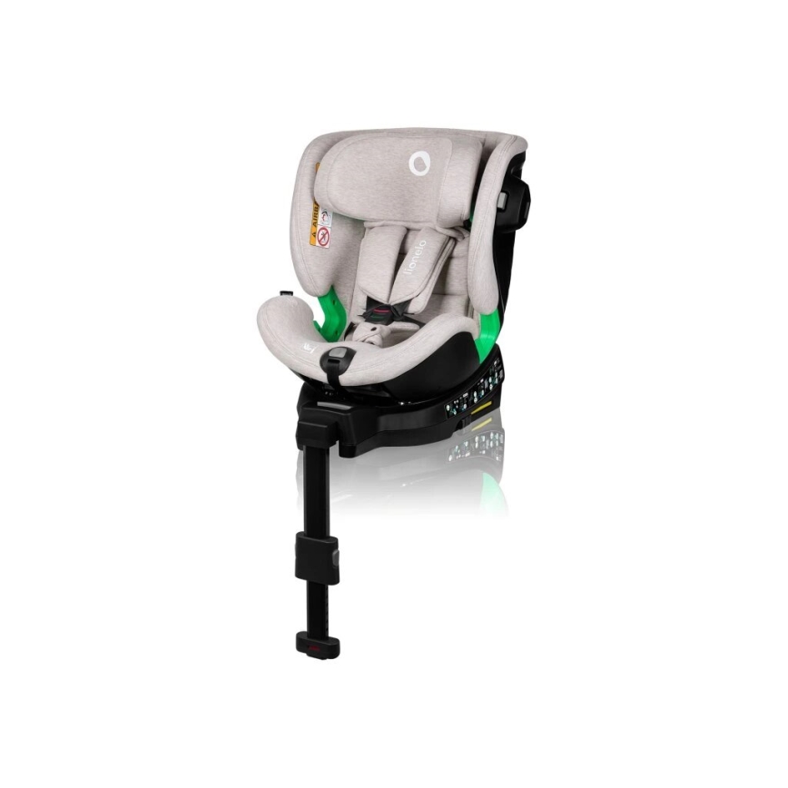 Lionelo - Autonistuin jalustalla swivel HARMONY i-Koko 40-150 cm beige