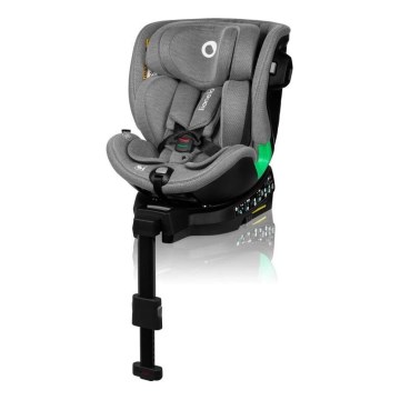 Lionelo - Autonistuin jalustalla swivel HARMONY i-Koko 40-150 cm harmaa