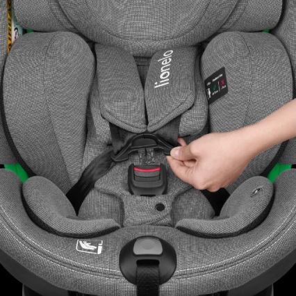 Lionelo - Autonistuin jalustalla swivel HARMONY i-Koko 40-150 cm harmaa