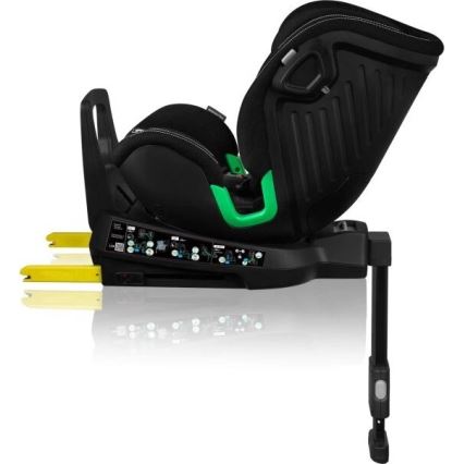 Lionelo - Autonistuin jalustalla swivel HARMONY i-Koko 40-150 cm musta