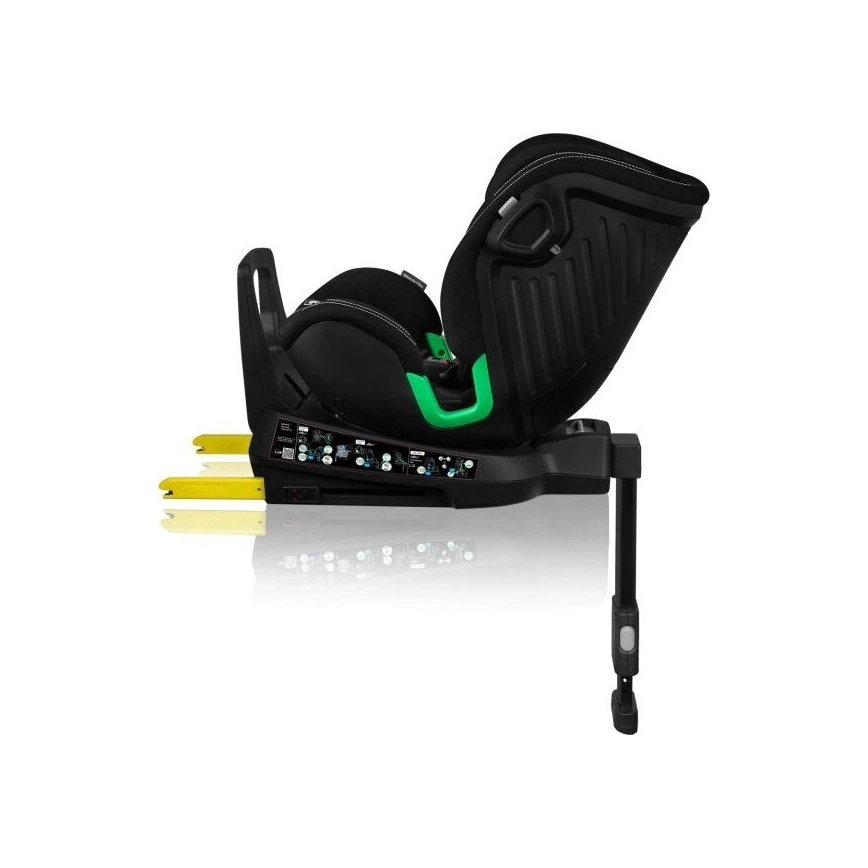 Lionelo - Autonistuin jalustalla swivel HARMONY i-Koko 40-150 cm musta