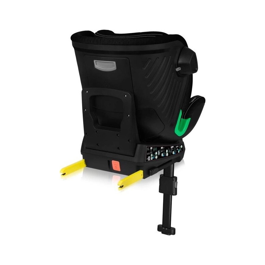 Lionelo - Autonistuin jalustalla swivel HARMONY i-Koko 40-150 cm musta