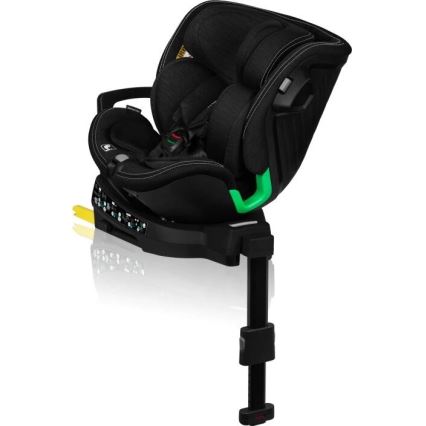 Lionelo - Autonistuin jalustalla swivel HARMONY i-Koko 40-150 cm musta