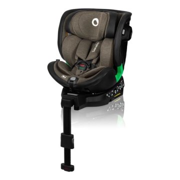 Lionelo - Autonistuin jalustalla swivel HARMONY i-Koko 40-150 cm musta/oliivi