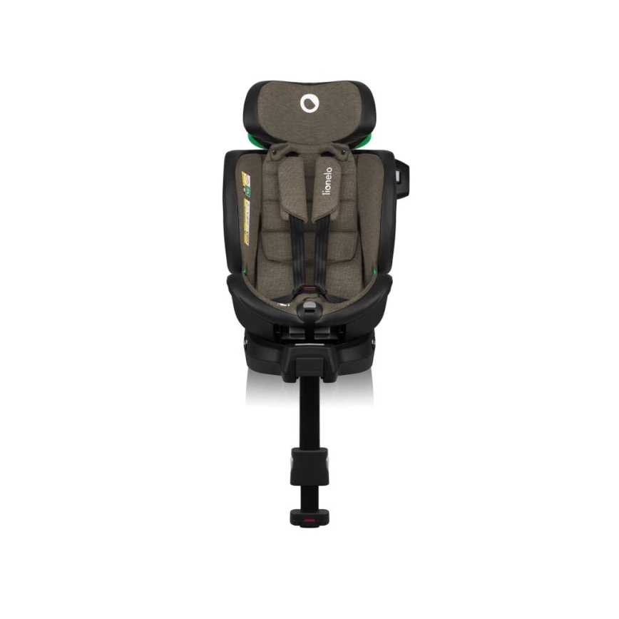 Lionelo - Autonistuin jalustalla swivel HARMONY i-Koko 40-150 cm musta/oliivi