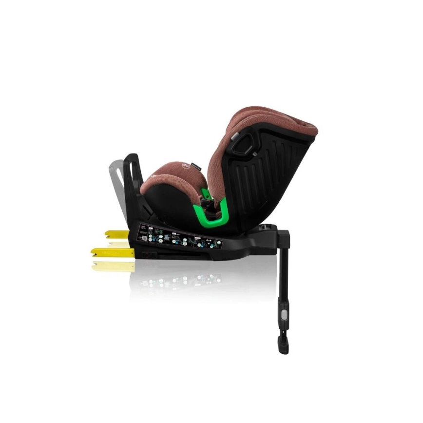 Lionelo - Autonistuin jalustalla swivel HARMONY i-Koko 40-150 cm tiili