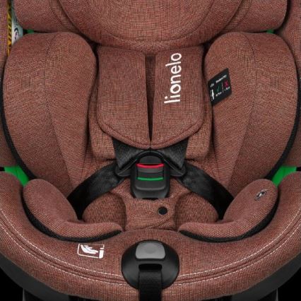 Lionelo - Autonistuin jalustalla swivel HARMONY i-Koko 40-150 cm tiili