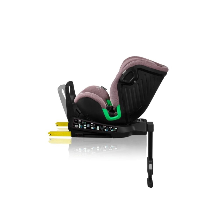 Lionelo - Autonistuin jalustalla swivel HARMONY i-Koko 40-150 cm vaaleanpunainen