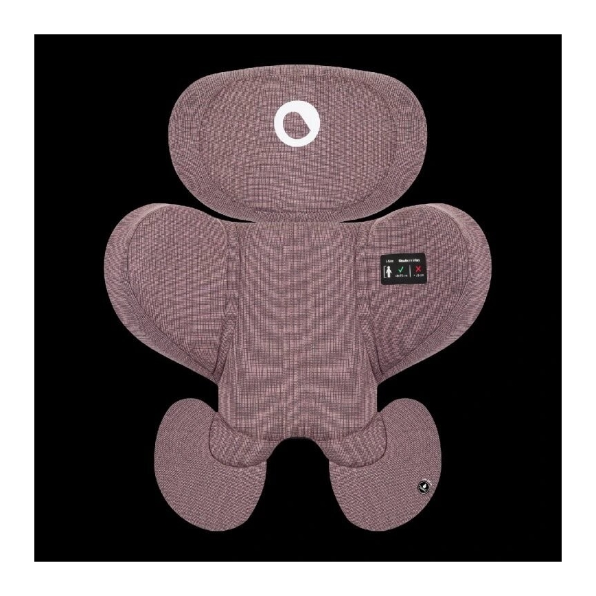 Lionelo - Autonistuin jalustalla swivel HARMONY i-Koko 40-150 cm vaaleanpunainen