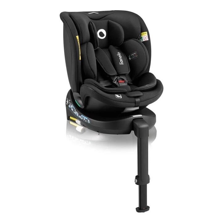 Lionelo - Autonistuin jalustalla swivel NAVY i-Koko 40-150 cm musta