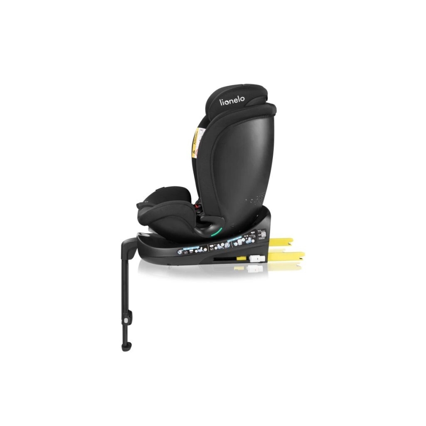 Lionelo - Autonistuin jalustalla swivel NAVY i-Koko 40-150 cm musta