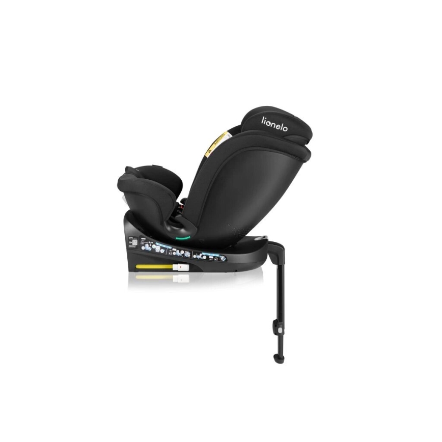Lionelo - Autonistuin jalustalla swivel NAVY i-Koko 40-150 cm musta