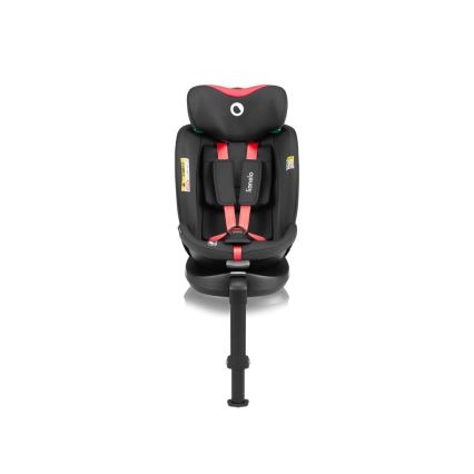 Lionelo - Autonistuin jalustalla swivel NAVY i-Koko 40-150 cm musta/punainen