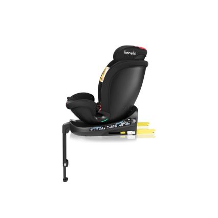 Lionelo - Autonistuin jalustalla swivel NAVY i-Koko 40-150 cm musta/punainen
