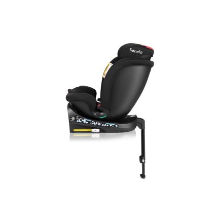 Lionelo - Autonistuin jalustalla swivel NAVY i-Koko 40-150 cm musta/punainen