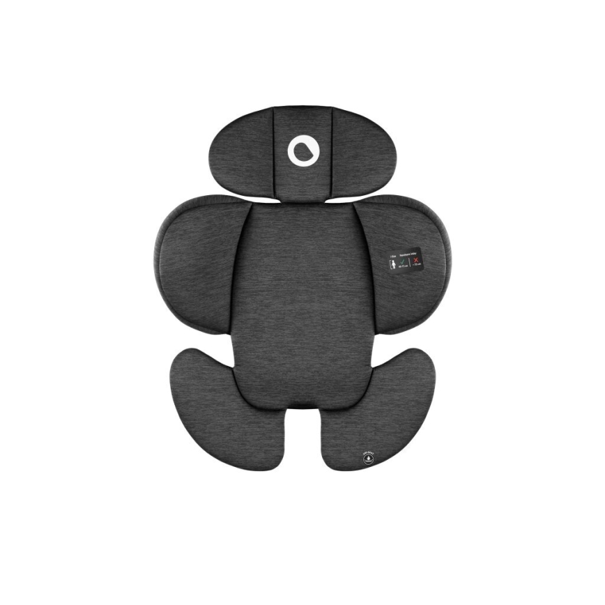 Lionelo - Autonistuin jalustalla swivel NAVY i-Koko 40-150 cm musta/punainen