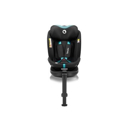 Lionelo - Autonistuin jalustalla swivel NAVY i-Koko 40-150 cm musta/turkoosi