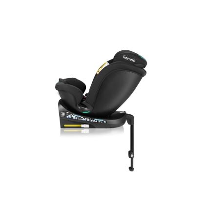 Lionelo - Autonistuin jalustalla swivel NAVY i-Koko 40-150 cm musta/turkoosi