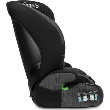 Lionelo - Autonistuin LEVI ONE i-Koko 76-150 cm musta/harmaa