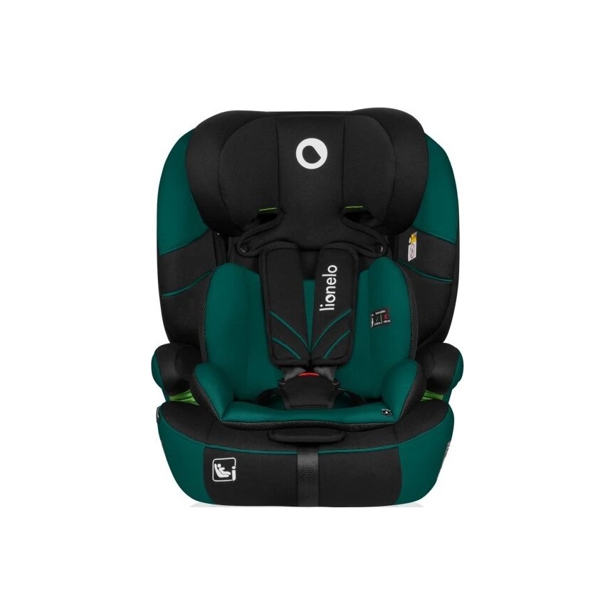 Lionelo - Autonistuin LEVI ONE i-Koko 76-150 cm musta/vihreä