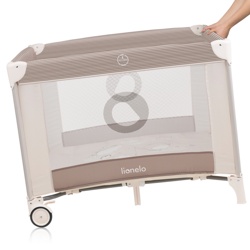 Lionelo - BONNIE-leikkiaita beige hiekka