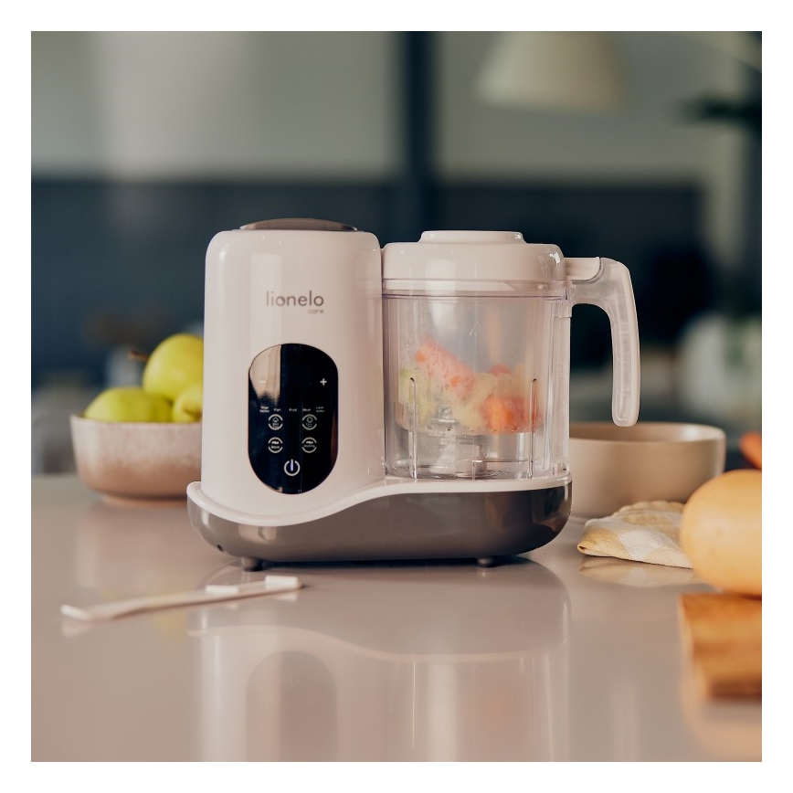 Lionelo - höyrykeitin 5in1 BABYMENU 110W/230V valkoinen/harmaa