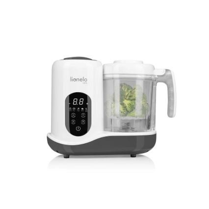 Lionelo - höyrykeitin 5in1 BABYMENU 110W/230V valkoinen/harmaa