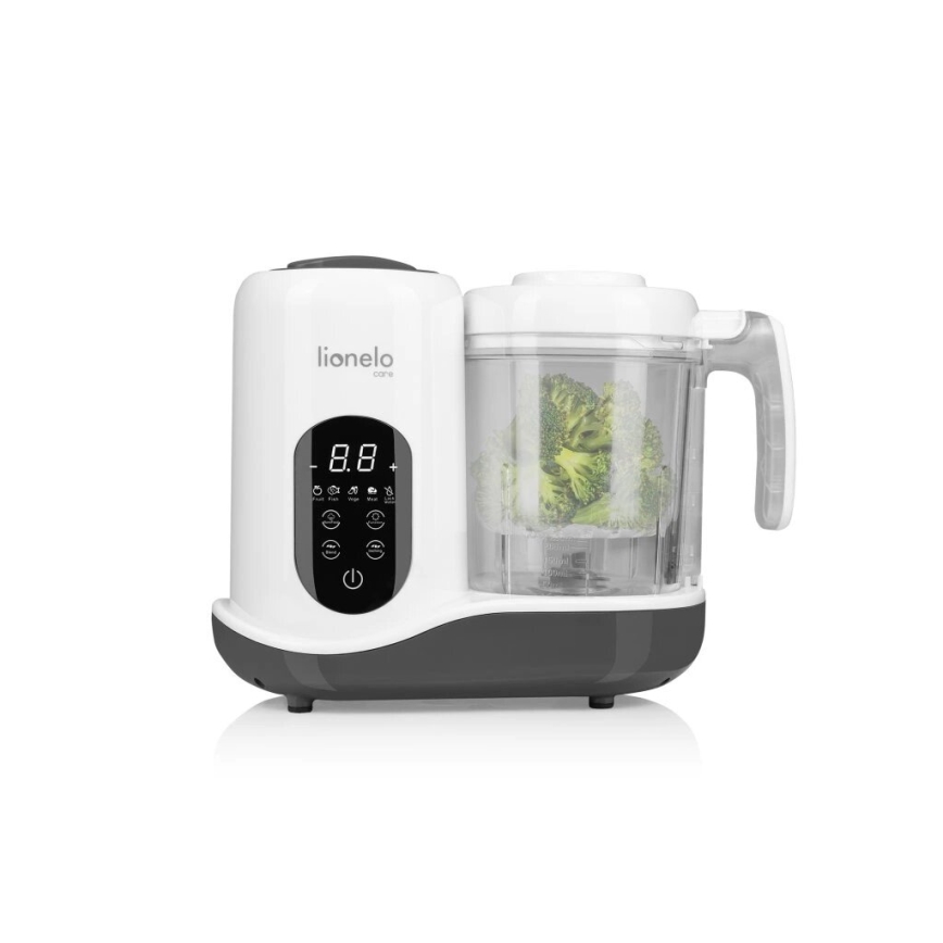 Lionelo - höyrykeitin 5in1 BABYMENU 110W/230V valkoinen/harmaa