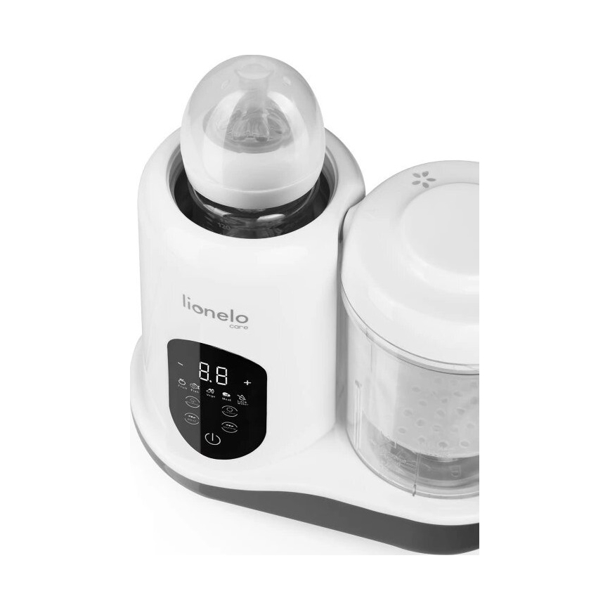 Lionelo - höyrykeitin 5in1 BABYMENU 110W/230V valkoinen/harmaa