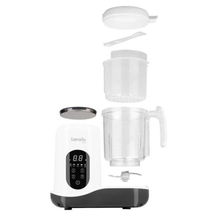 Lionelo - höyrykeitin 5in1 BABYMENU 110W/230V valkoinen/harmaa