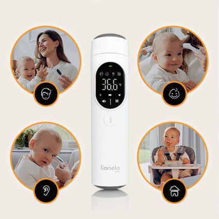 Lionelo - infrapunalämpömittari FEVERSCAN 2xAAA