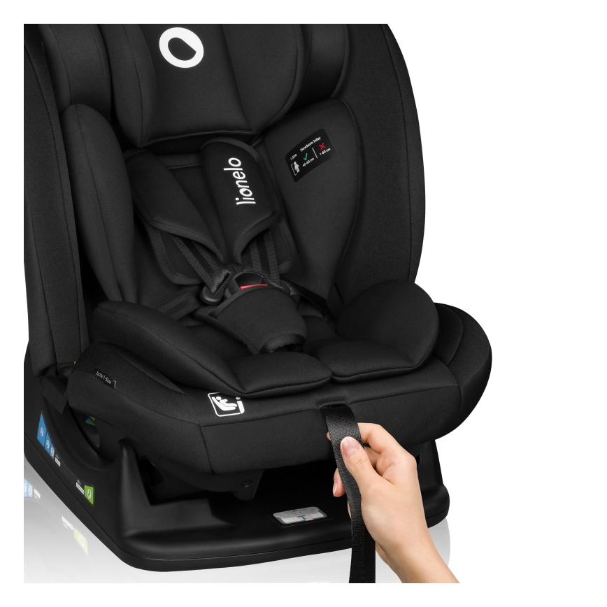 Lionelo - IZZY i-Size turvaistuin 40-150 cm Musta Carbon