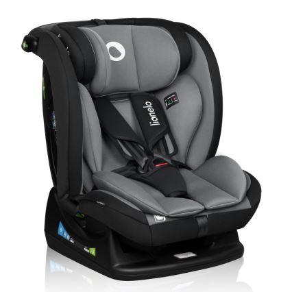 Lionelo - IZZY i-Size turvaistuin 40-150 cm musta/harmaa