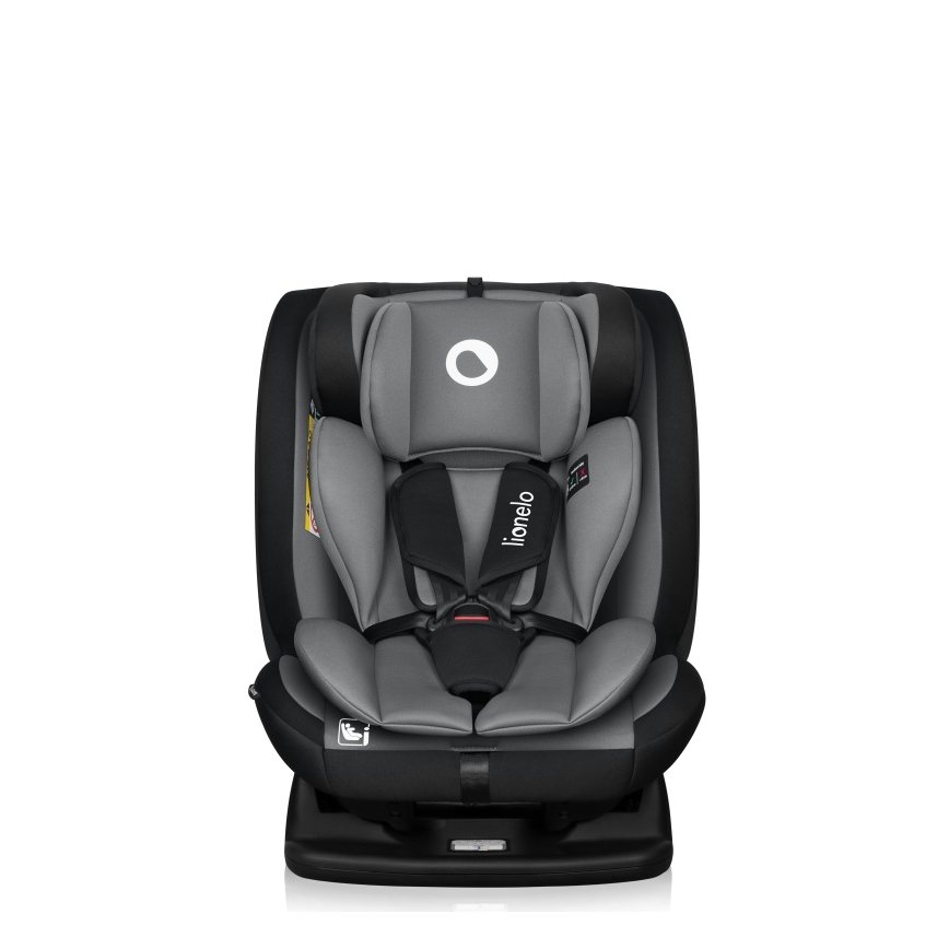 Lionelo - IZZY i-Size turvaistuin 40-150 cm musta/harmaa