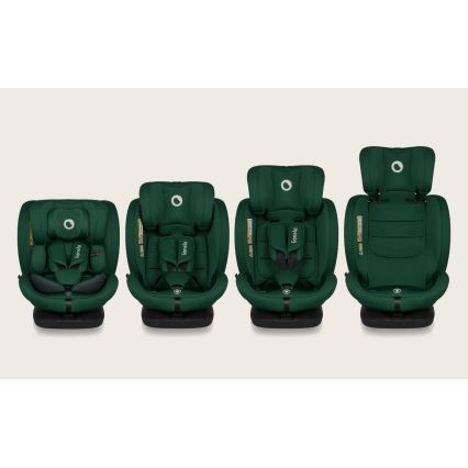 Lionelo - Jalustallinen kääntyvä turvaistuin BASTIAAN i-Size 40-150 cm Green Forest