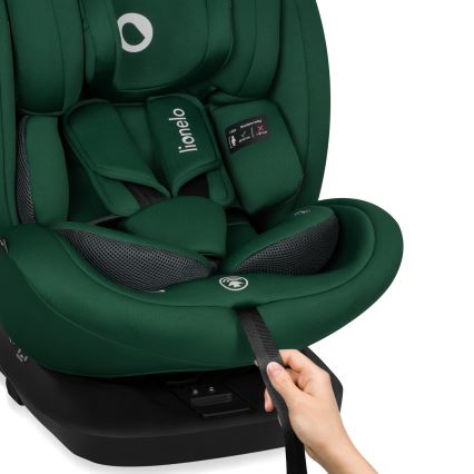 Lionelo - Jalustallinen kääntyvä turvaistuin BASTIAAN i-Size 40-150 cm Green Forest